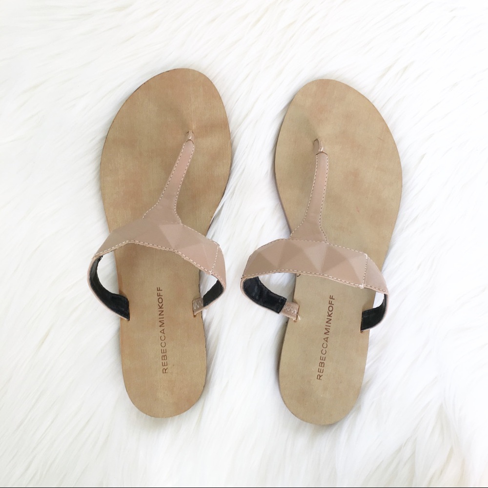 Rebecca Minkoff Studded Leather Thong Sandal